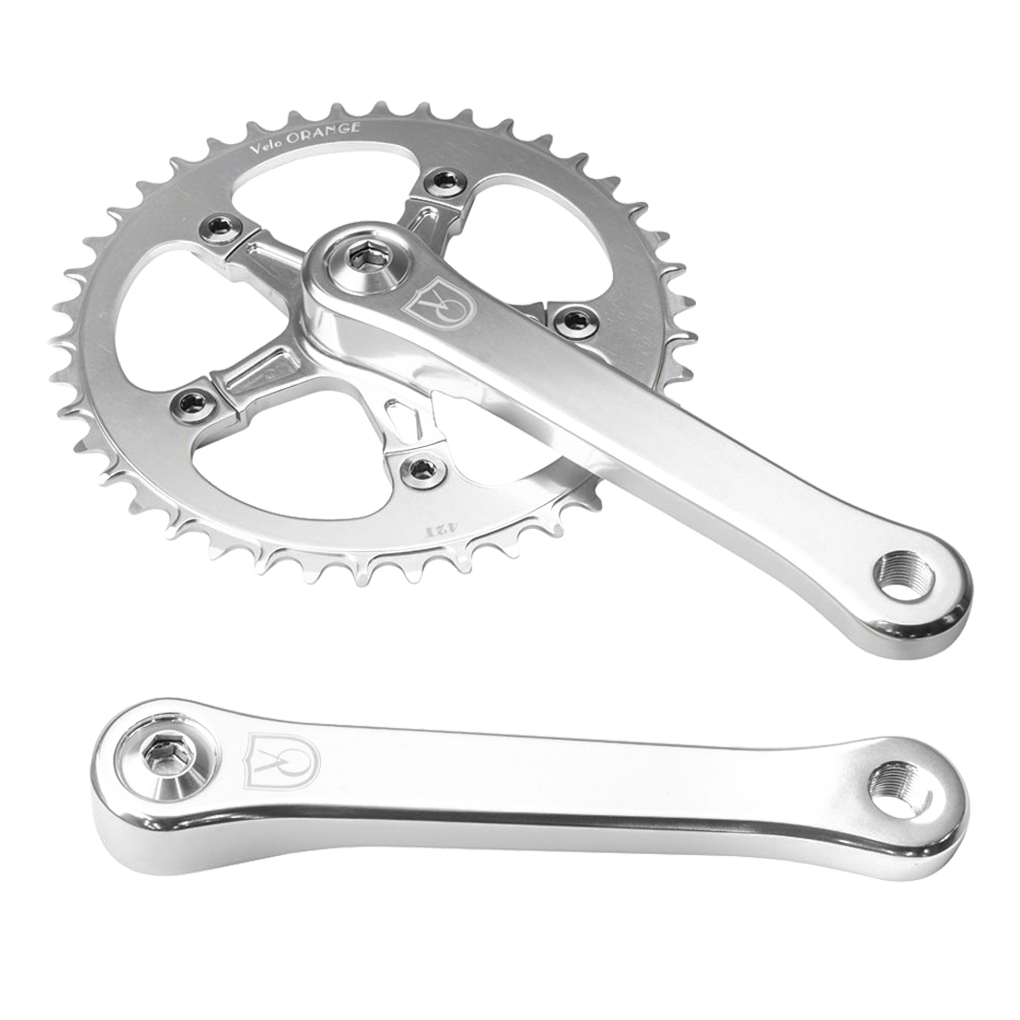 Velo Orange 1-Speed Crankset 170mm 42t 110 BCD Aluminum Silver | eBay